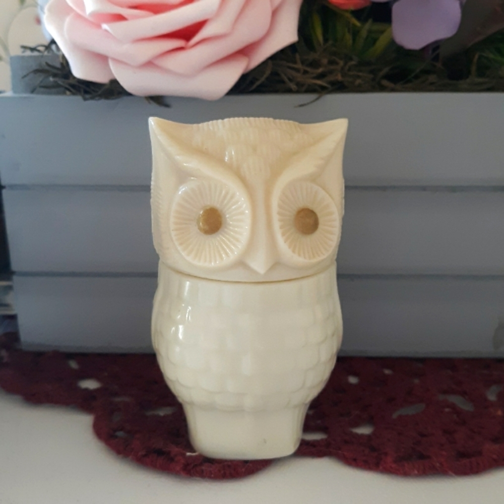 Vintage AVON Owl Cream Sachet Bottle